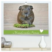 Meerschweinchen Portraits (hochwertiger Premium Wandkalender 2024 DIN A2 quer), Kunstdruck in Hochglanz