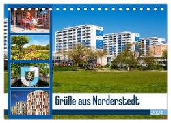 Grüße aus Norderstedt (Tischkalender 2024 DIN A5 quer), CALVENDO Monatskalender