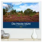 Die Heide blüht (hochwertiger Premium Wandkalender 2024 DIN A2 quer), Kunstdruck in Hochglanz