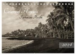 Colors of Hawaii - Farben im Pazifik (Tischkalender 2024 DIN A5 quer), CALVENDO Monatskalender