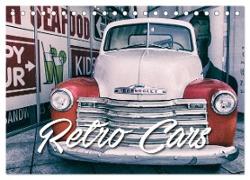 Retro Cars (Tischkalender 2024 DIN A5 quer), CALVENDO Monatskalender