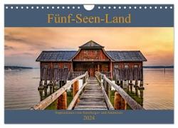 Fünf-Seen-Land (Wandkalender 2024 DIN A4 quer), CALVENDO Monatskalender