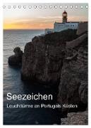 Seezeichen - Leuchttürme an Portugals Küsten (Tischkalender 2024 DIN A5 hoch), CALVENDO Monatskalender