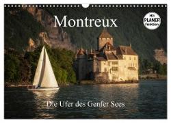 Montreux - Die Ufer des Genfer Sees (Wandkalender 2024 DIN A3 quer), CALVENDO Monatskalender