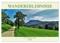 Wandererlebnisse in der Sächsischen Schweiz (Wandkalender 2024 DIN A4 quer), CALVENDO Monatskalender