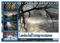 Landschaftsimpressionen Oberpfalz (Tischkalender 2024 DIN A5 quer), CALVENDO Monatskalender