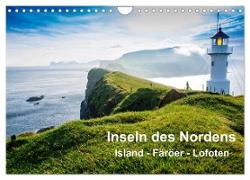 Inseln Des Nordens (Wandkalender 2024 DIN A4 quer), CALVENDO Monatskalender