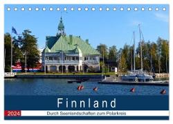 Finnland - Durch Seenlandschaften zum Polarkreis (Tischkalender 2024 DIN A5 quer), CALVENDO Monatskalender