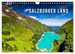 Salzburger Land. Wasser (Wandkalender 2024 DIN A4 quer), CALVENDO Monatskalender