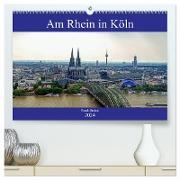 Am Rhein in Köln (hochwertiger Premium Wandkalender 2024 DIN A2 quer), Kunstdruck in Hochglanz