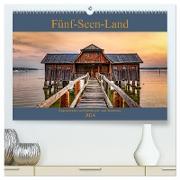 Fünf-Seen-Land (hochwertiger Premium Wandkalender 2024 DIN A2 quer), Kunstdruck in Hochglanz