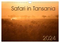 Safari in Tansania (Wandkalender 2024 DIN A4 quer), CALVENDO Monatskalender