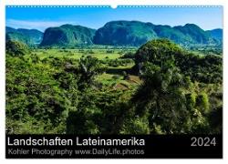 Landschaften Lateinamerika (Wandkalender 2024 DIN A2 quer), CALVENDO Monatskalender