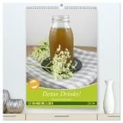 Detox Drinks! Gesund und lecker (hochwertiger Premium Wandkalender 2024 DIN A2 hoch), Kunstdruck in Hochglanz