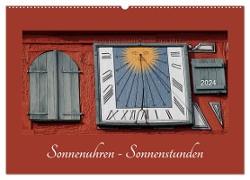 Sonnenuhren - Sonnenstunden (Wandkalender 2024 DIN A2 quer), CALVENDO Monatskalender