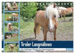 Tiroler Langmähnen (Tischkalender 2024 DIN A5 quer), CALVENDO Monatskalender
