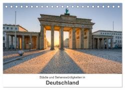 Städte und Sehenswürdigkeiten in Deutschland (Tischkalender 2024 DIN A5 quer), CALVENDO Monatskalender