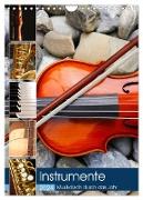 Instrumente - Musikalisch durch das Jahr (Wandkalender 2024 DIN A4 hoch), CALVENDO Monatskalender