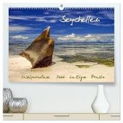 Seychellen - Inselparadiese Mahé La Digue Praslin (hochwertiger Premium Wandkalender 2024 DIN A2 quer), Kunstdruck in Hochglanz