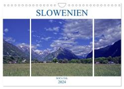 Slowenien - Soca Tal (Wandkalender 2024 DIN A4 quer), CALVENDO Monatskalender