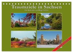 Traumziele in Sachsen (Tischkalender 2024 DIN A5 quer), CALVENDO Monatskalender
