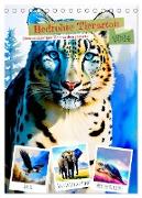 Bedrohte Tierarten 2024 (Tischkalender 2024 DIN A5 hoch), CALVENDO Monatskalender
