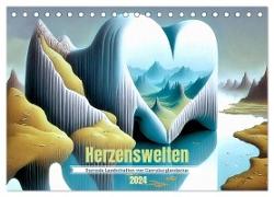Herzenswelten (Tischkalender 2024 DIN A5 quer), CALVENDO Monatskalender