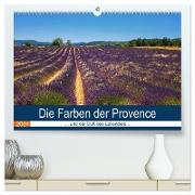 Die Farben der Provence... und der Duft des Lavendels... (hochwertiger Premium Wandkalender 2024 DIN A2 quer), Kunstdruck in Hochglanz