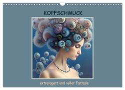 Kopfschmuck - extravagant und voller Fantasie (Wandkalender 2024 DIN A3 quer), CALVENDO Monatskalender