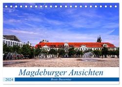 Magdeburger Ansichten (Tischkalender 2024 DIN A5 quer), CALVENDO Monatskalender