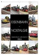 EISENBAHN - NOSTALGIE - 2024 (Wandkalender 2024 DIN A3 hoch), CALVENDO Monatskalender