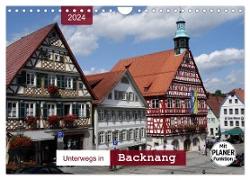 Unterwegs in Backnang (Wandkalender 2024 DIN A4 quer), CALVENDO Monatskalender