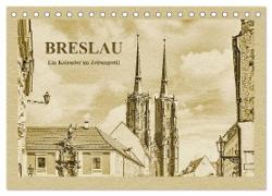 Breslau - Ein Kalender im Zeitungsstil (Tischkalender 2024 DIN A5 quer), CALVENDO Monatskalender