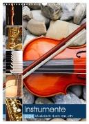 Instrumente - Musikalisch durch das Jahr (Wandkalender 2024 DIN A3 hoch), CALVENDO Monatskalender