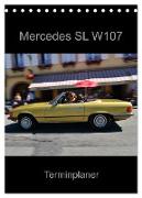 Mercedes SL W107 - Terminplaner (Tischkalender 2024 DIN A5 hoch), CALVENDO Monatskalender