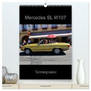 Mercedes SL W107 - Terminplaner (hochwertiger Premium Wandkalender 2024 DIN A2 hoch), Kunstdruck in Hochglanz