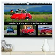 Historische Kleinwagen aus Deutschland (hochwertiger Premium Wandkalender 2024 DIN A2 quer), Kunstdruck in Hochglanz