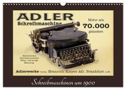 Schreibmaschinen um 1900 (Wandkalender 2024 DIN A3 quer), CALVENDO Monatskalender