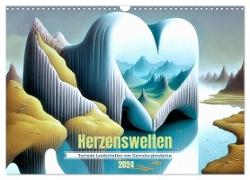Herzenswelten (Wandkalender 2024 DIN A3 quer), CALVENDO Monatskalender