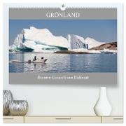 Grönland Bizarre Eiswelt um Ilulissat (hochwertiger Premium Wandkalender 2024 DIN A2 quer), Kunstdruck in Hochglanz