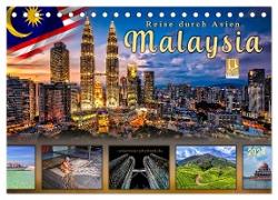 Reise durch Asien - Malaysia (Tischkalender 2024 DIN A5 quer), CALVENDO Monatskalender