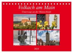 Volkach am Main (Tischkalender 2024 DIN A5 quer), CALVENDO Monatskalender