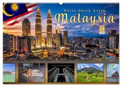 Reise durch Asien - Malaysia (Wandkalender 2024 DIN A2 quer), CALVENDO Monatskalender