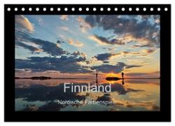 Finnland - Nordische Farbenspiele (Tischkalender 2024 DIN A5 quer), CALVENDO Monatskalender