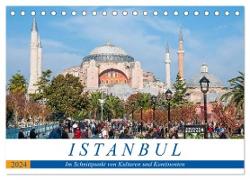 Istanbul - Im Schnittpunkt von Kulturen und Kontinenten (Tischkalender 2024 DIN A5 quer), CALVENDO Monatskalender