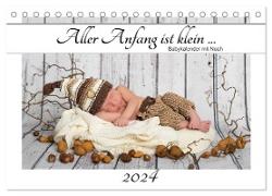 Aller Anfang ist klein - Babykalender mit Noah (Tischkalender 2024 DIN A5 quer), CALVENDO Monatskalender