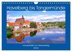 Havelberg bis Tangermünde (Wandkalender 2024 DIN A4 quer), CALVENDO Monatskalender