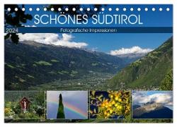 Schönes Südtirol (Tischkalender 2024 DIN A5 quer), CALVENDO Monatskalender