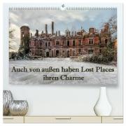 Auch von außen haben Lost Places ihren Charme (hochwertiger Premium Wandkalender 2024 DIN A2 quer), Kunstdruck in Hochglanz