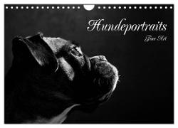 Hundeportraits Fine Art (Wandkalender 2024 DIN A4 quer), CALVENDO Monatskalender